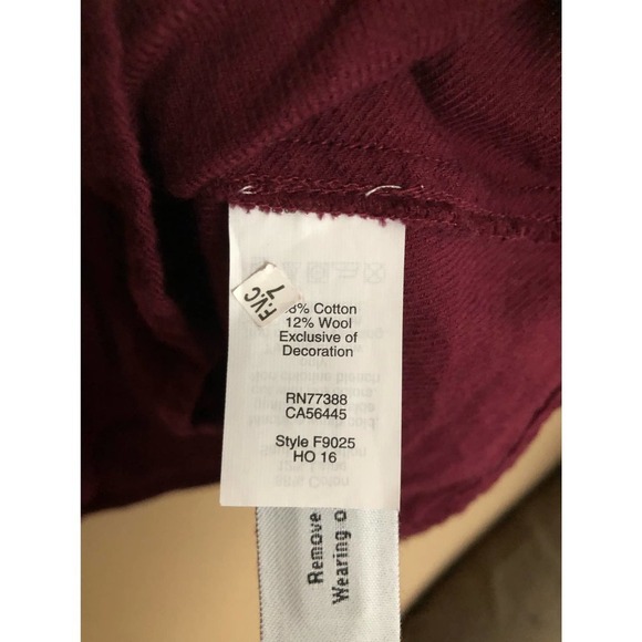 Madewell Deep Red VNeck Embroidered Blouse Size XXS - Picture 5 of 6